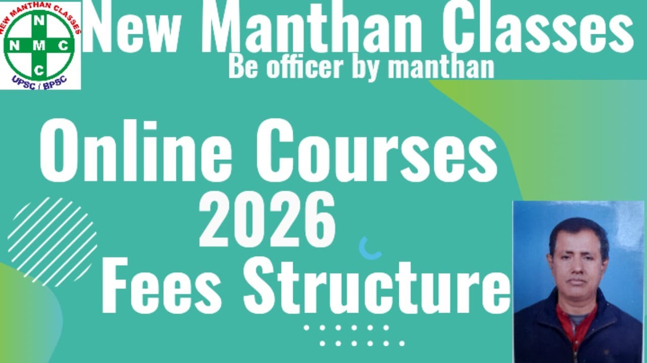 NEW MANTHAN CLASSES ONLINE  COURSES FEE STRUCTURE