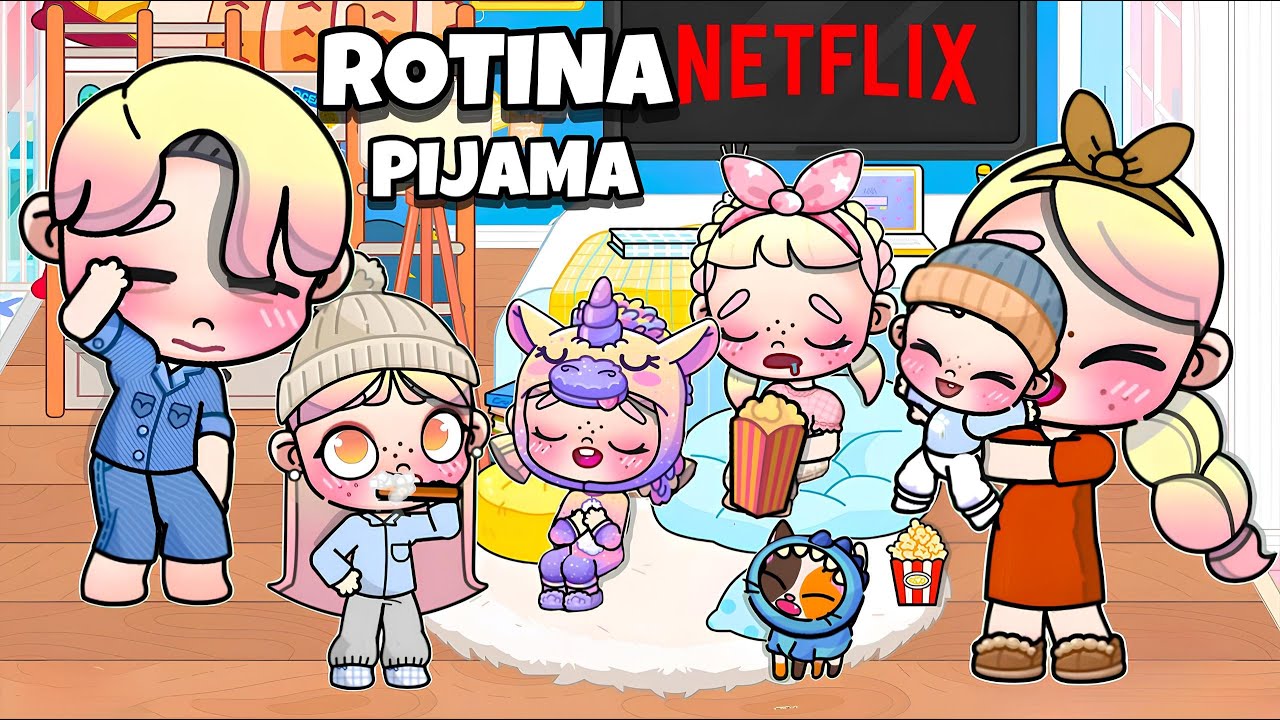 ROTINA FESTA DO PIJAMA NA CASA NOVA 🌙🍿 | AVATAR WORLD ROTINAS E HISTÓRIAS PAZU