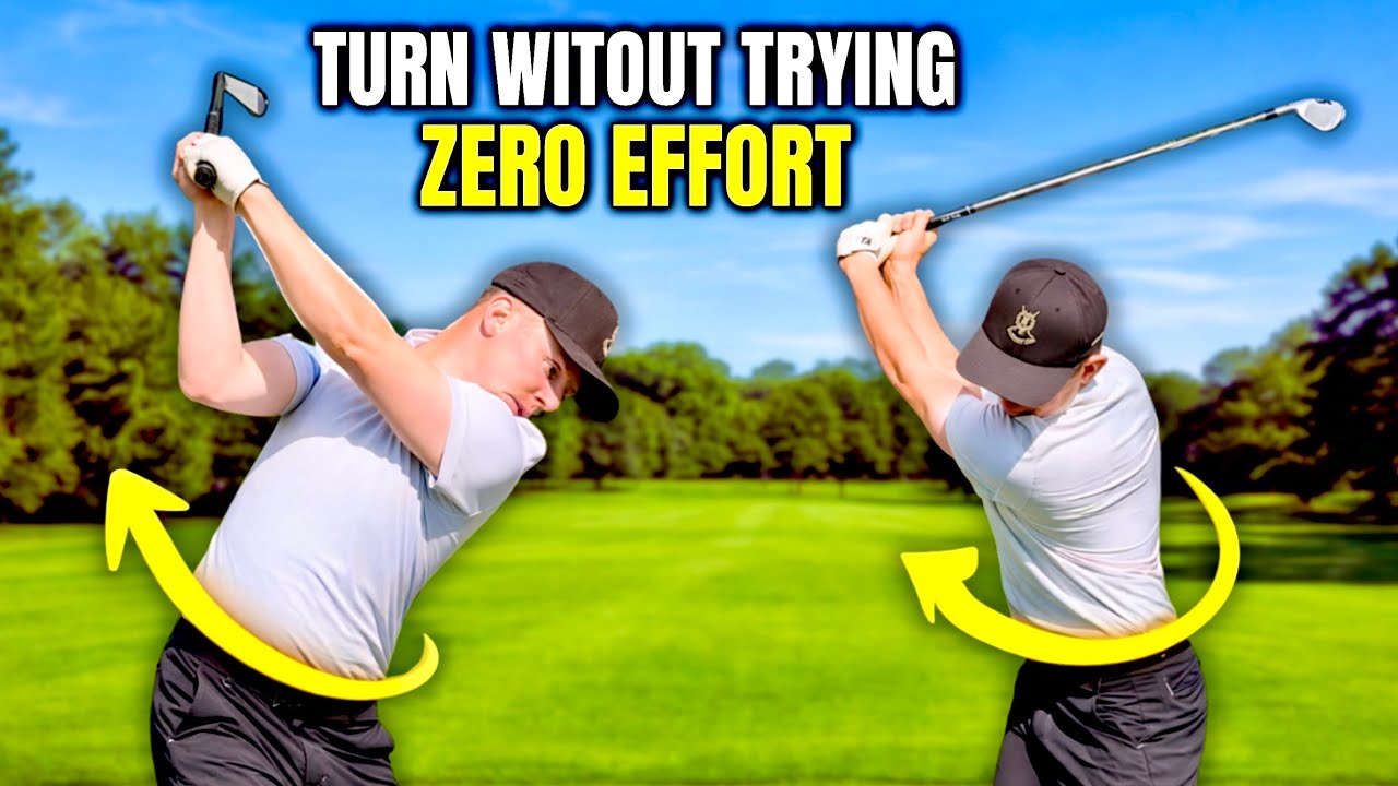 The EASIEST Way to Rotate in Golf (ZERO Effort Needed)
