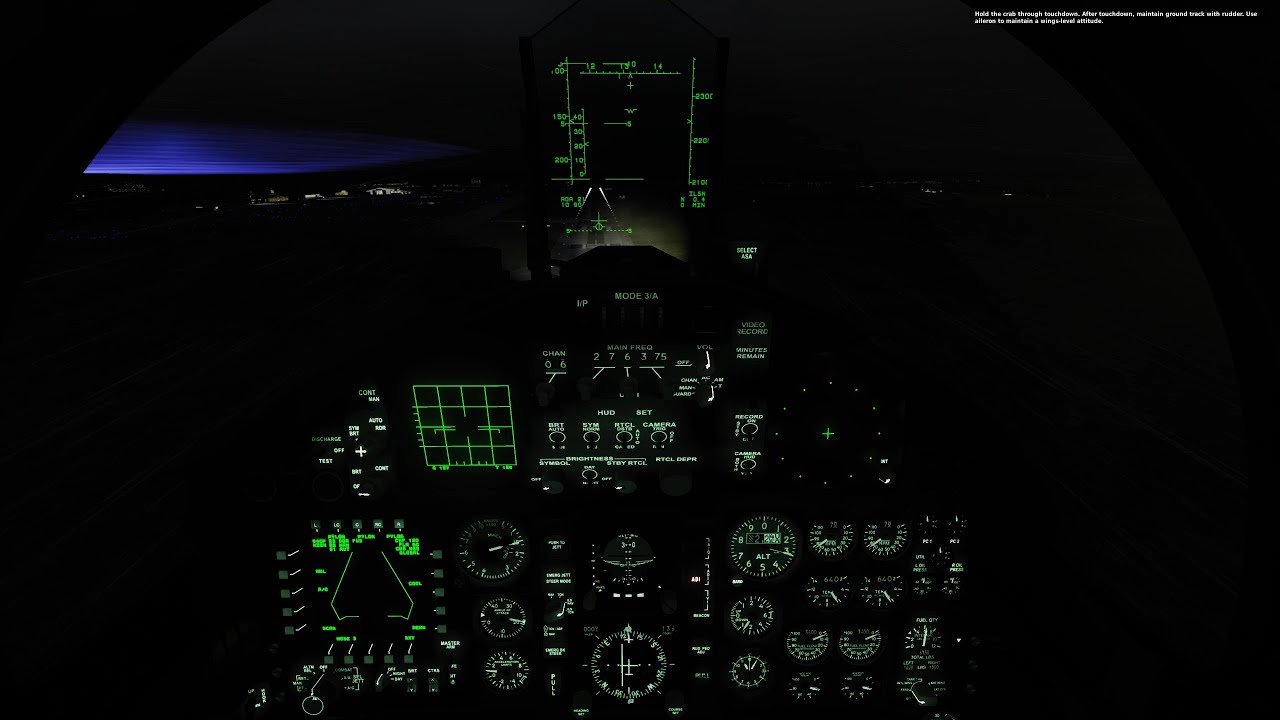 DCS F-15C Training 07: Instrument Landing Challenge flythrough