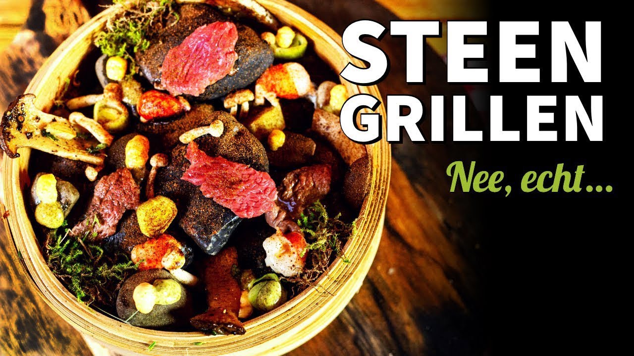 Prehistorische BBQ? Steengrillen met diamanthaas & kreeft!