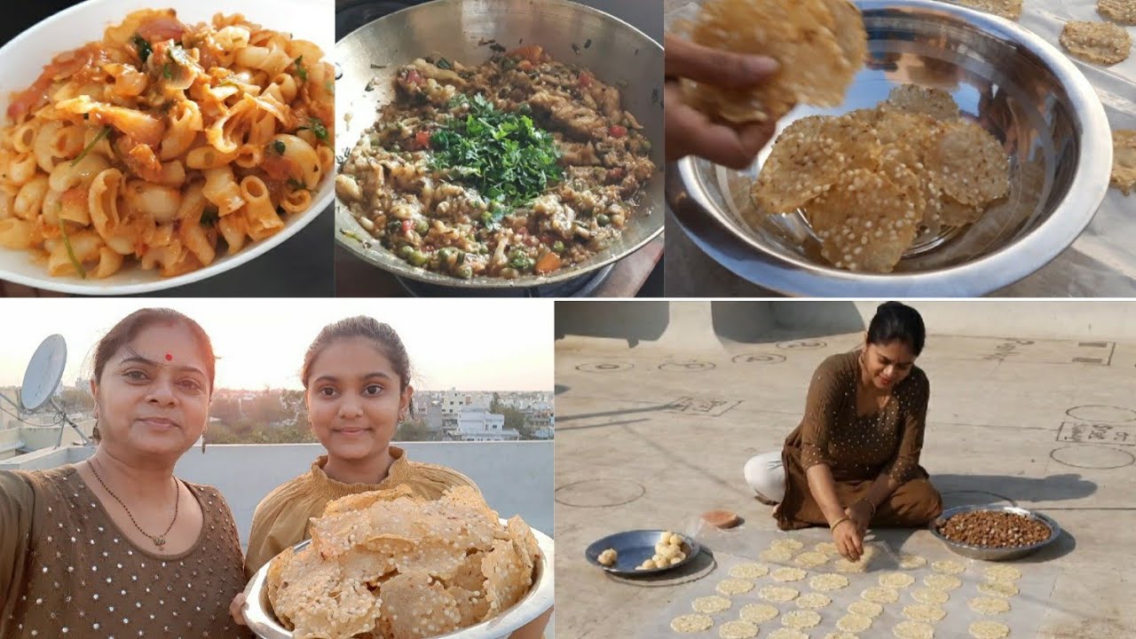 holi ki taiyari shur🍿 BREAKFAST LUNCH TO EVENING FULLDAY ROUTIN🍱 ALOO PAPAD🥔 MACARONI🍤 BAIGAN BHARTA