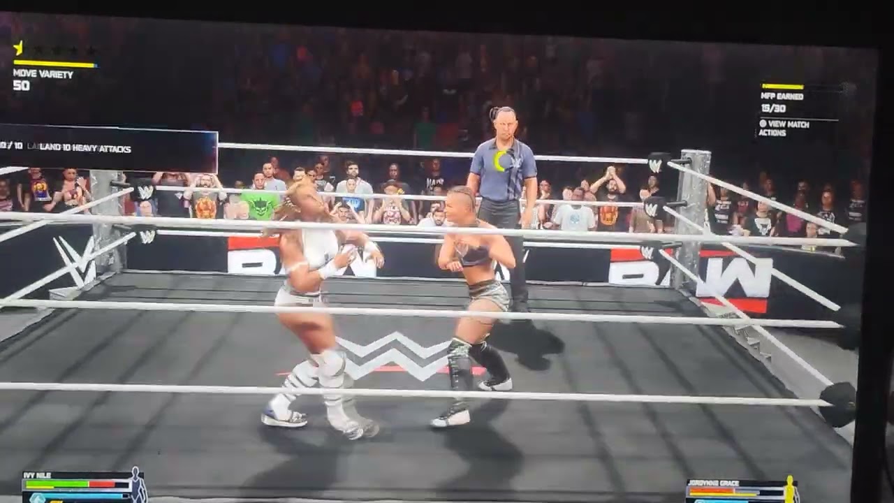 Ivy Nile vs Jordynne Grace one on one WWE 2k25 Monday January 19th 2026