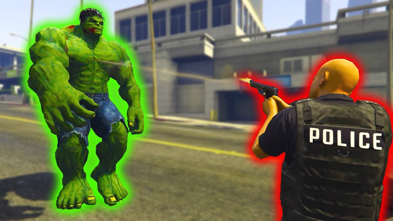 Hulk vs The Los Santos Police | GTA 5 Hulk Vs Series #1