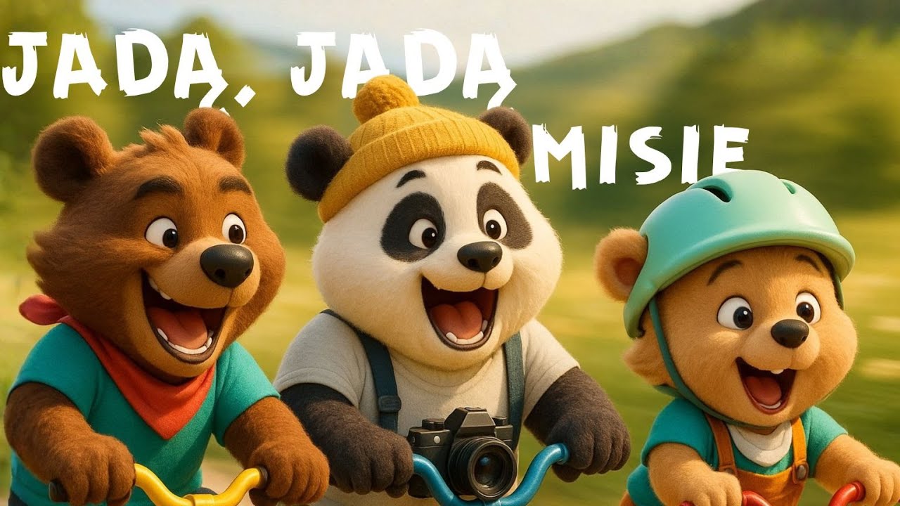 Jadą, jadą misie 🚴🍯 Piosenka dla dzieci I Nutkowe Przedszkole