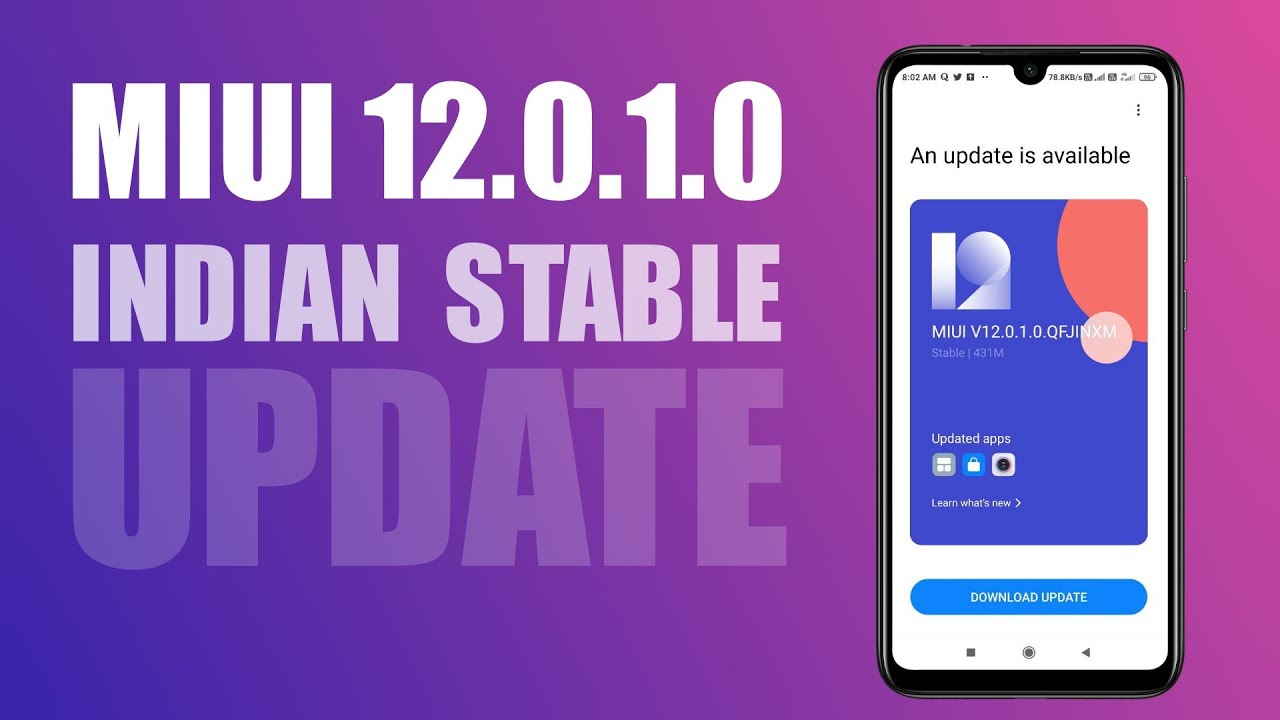 MIUI 12 Stable Update Release Date in India | Device List