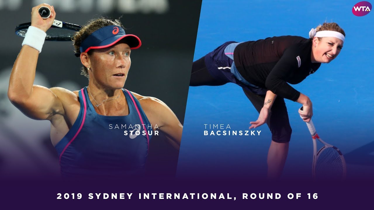 Samantha Stosur vs. Timea Bacsinszky | 2019 Sydney International Round of 16 | WTA Highlights