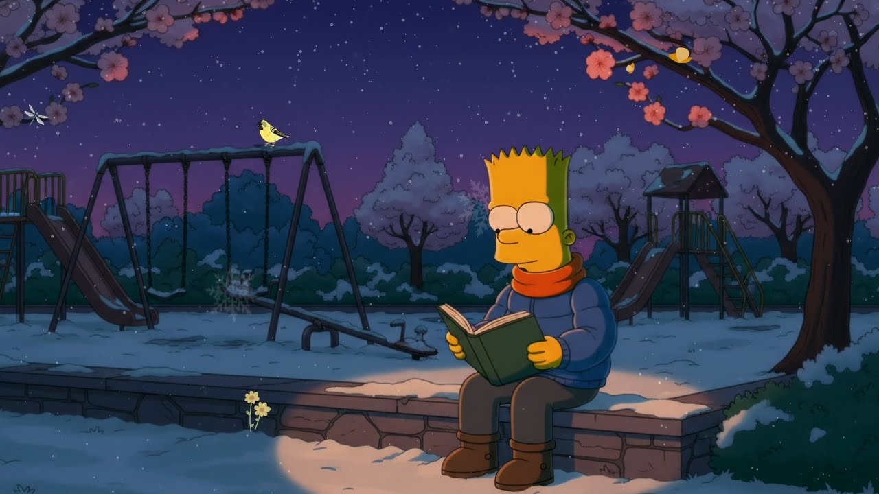 Spring Lofi Night 📖 Relaxing Rhythms For Deep Focus