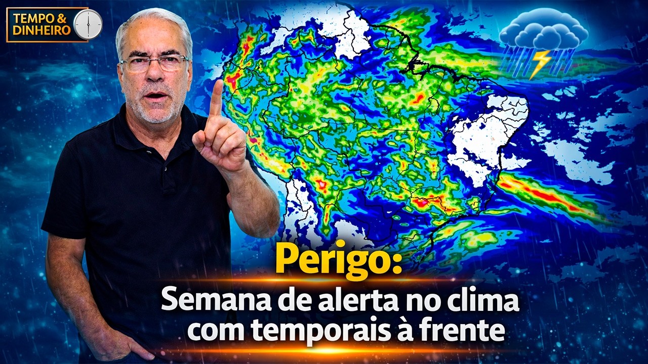 Chuva e alerta de perigo para região Sudeste. Chuva volta a todo o país até o dia 19 de março