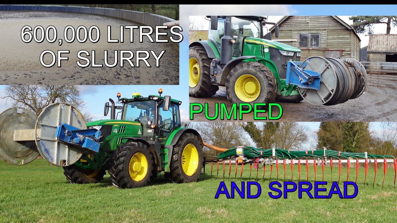 JOHN DEERE R SERIES TRACTORS PUMP OUR SLURRY WITH THE UMBILICAL SYSTEM