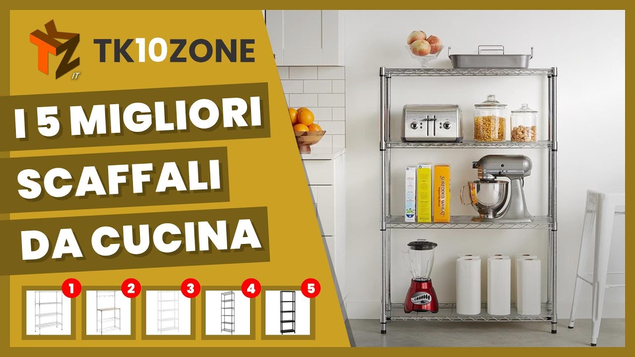 I 5 migliori scaffali da cucina per decorare e riordinare con stile