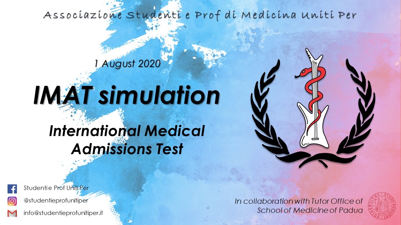 Correzione Simulazione  IMAT Online 1 Agosto 2020