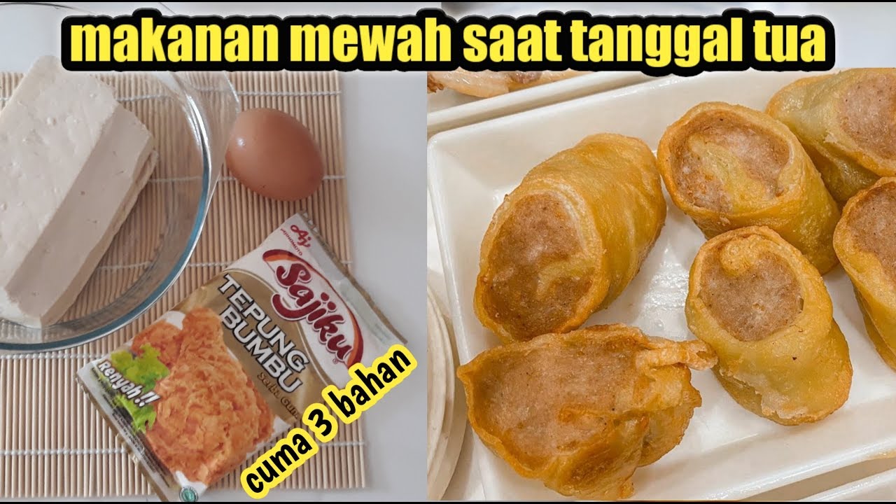 Tahu egg roll - Masakan tanggal tua ala anak kost | mirip makanan yang dijual di Resto | part 1