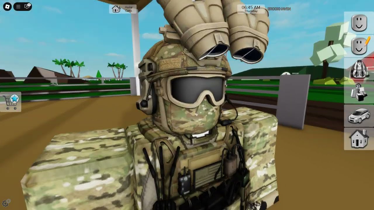 How to make Professional Military Uniform Outfit in Roblox Brookhaven #Roblox