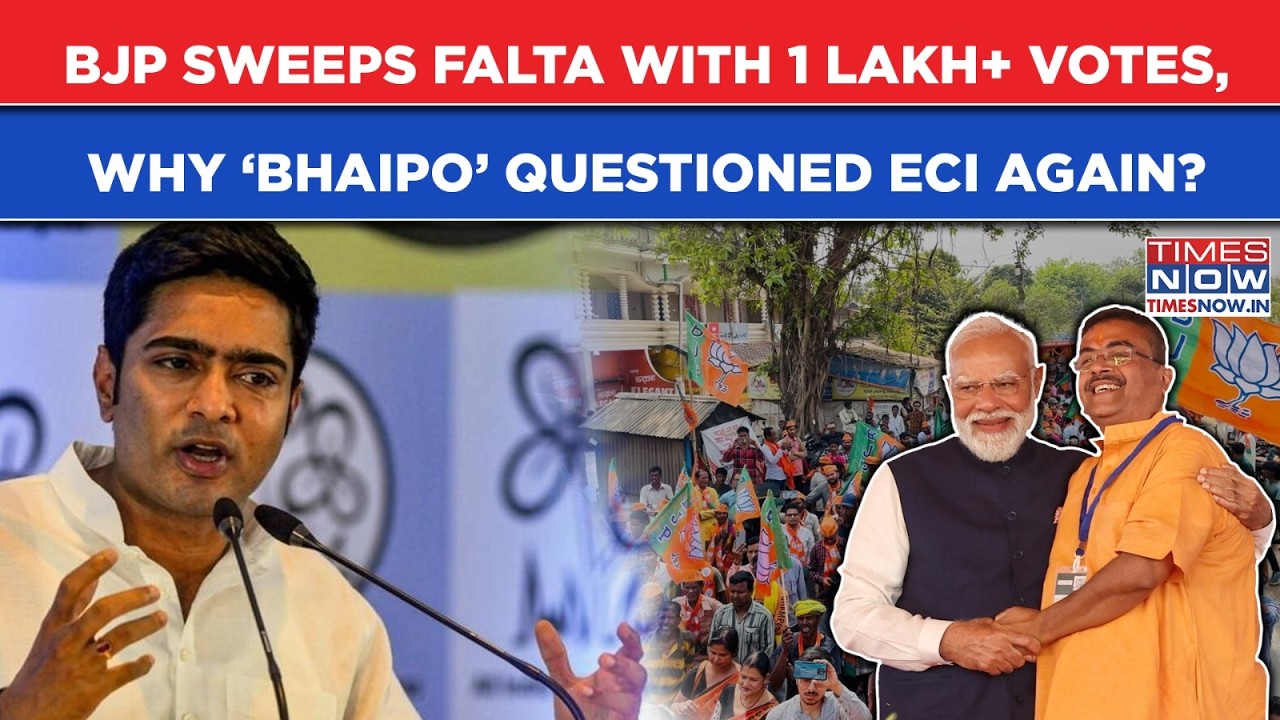 BJP&rsquo;s Falta Win Over 1 Lakh+ Votes, CM Suvendu Vs Abhishek Banerjee? PM Modi Reacts Too| Watch