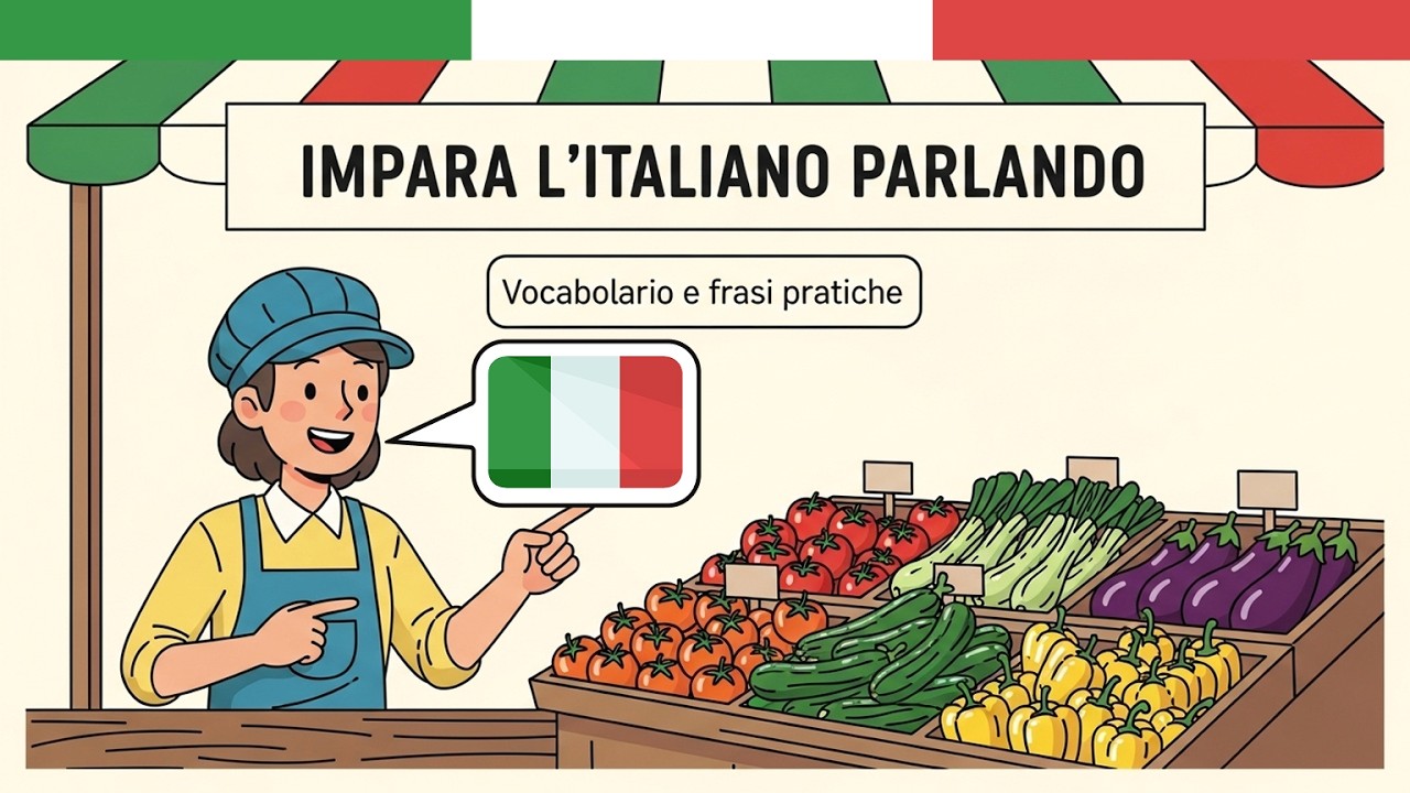 Italiano Ascolto Podcast: Come Parlare Italiano al Mercato 🇮🇹 | Pratici Italiano Dialoghi
