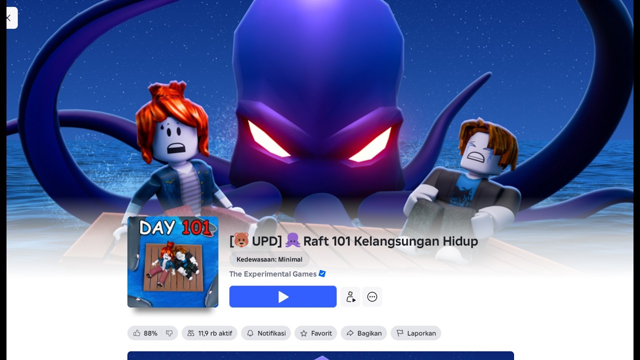 AKU TERDAMPAR DI TENGAH LAUT GUYSS,, BANTU AKU BERTAHAN HIDUP SELAMA 101 HARI.. || #roblox #raft