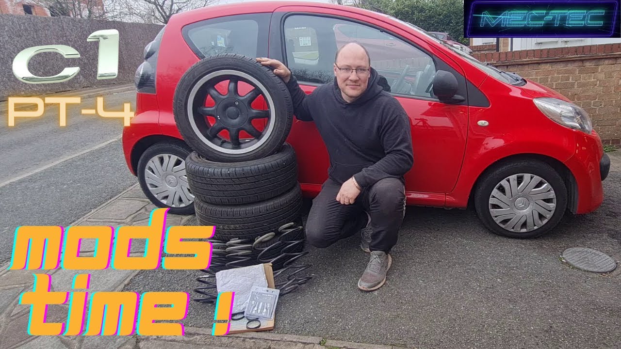 MODS TIME ! Citroen C1 City Bug lowering Spring and Err Wheels... EPIC FAIL !!
