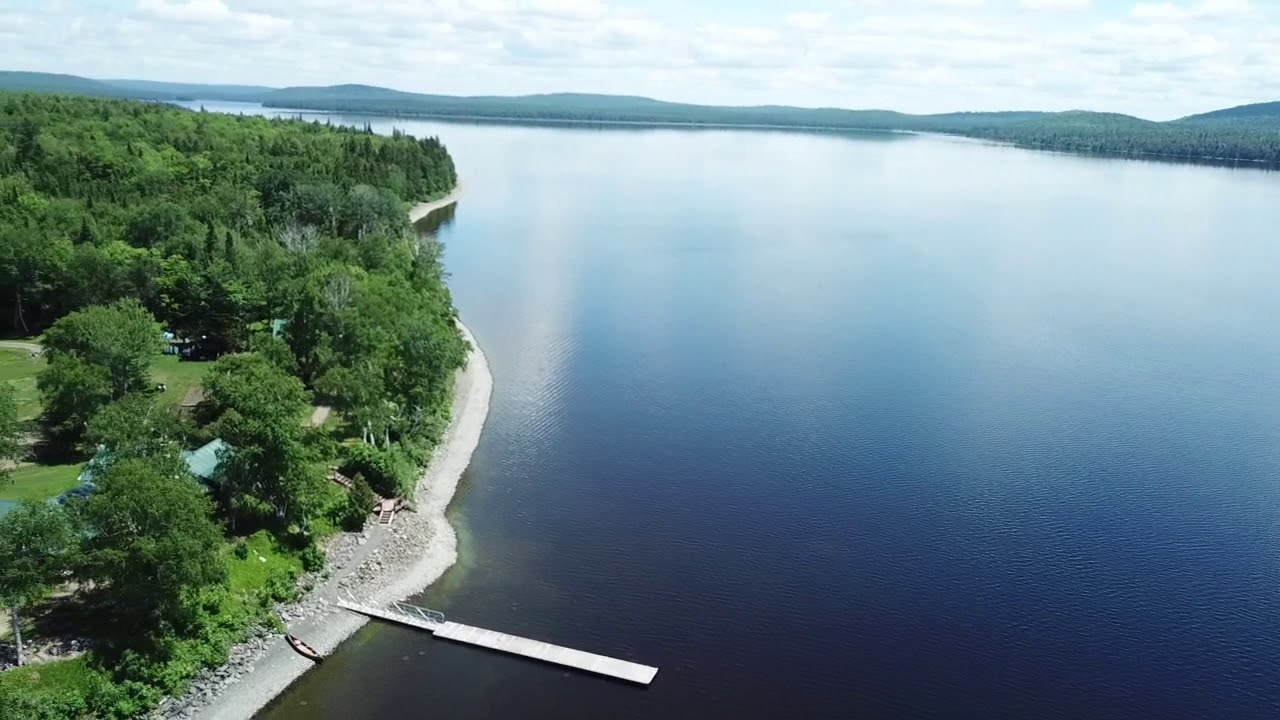 Eagle Lake Sporting Camp, Aroostook, Maine - Quick Drone Flight