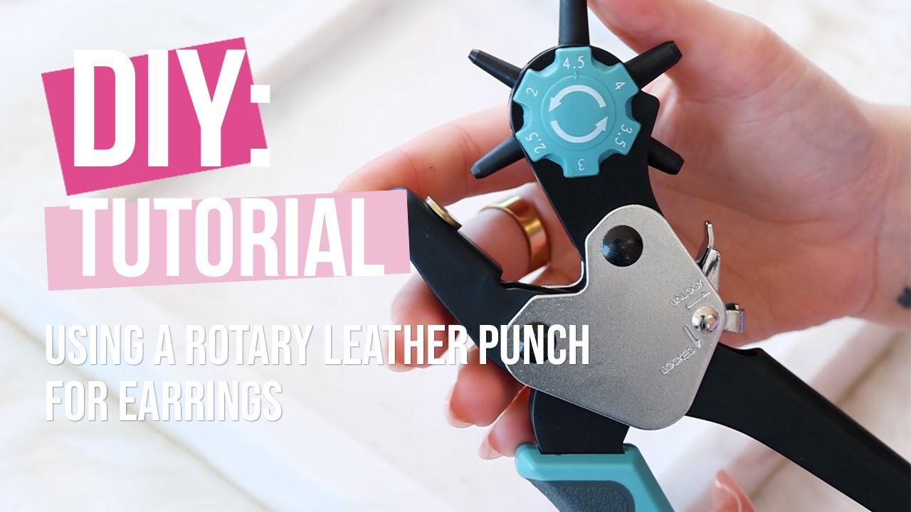 DIY - Using a rotary leather punch for earrings