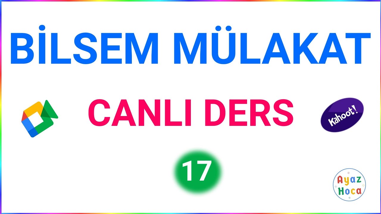 Bilsem Mülakat | Genel Yetenek | WNV Zeka Testi | Canlı Ders 17