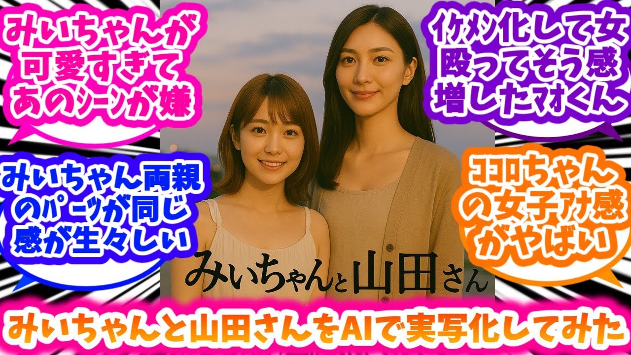 実写版『みいちゃんと山田さん』を妄想したくてイメージサンプルを出力してもらったへの反応集【みいちゃんと山田さん】