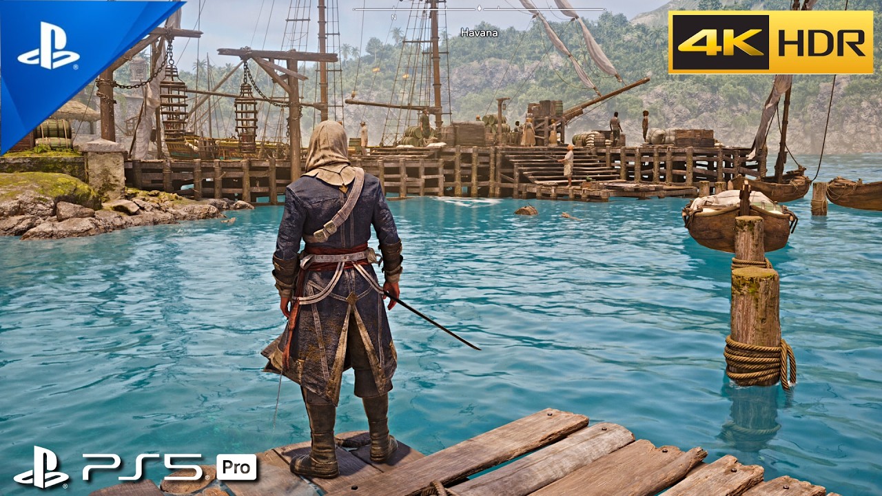Assassin's Creed Black Flag Resynced - PS5 PRO HDR 4K Walkthrough Gameplay Part 1