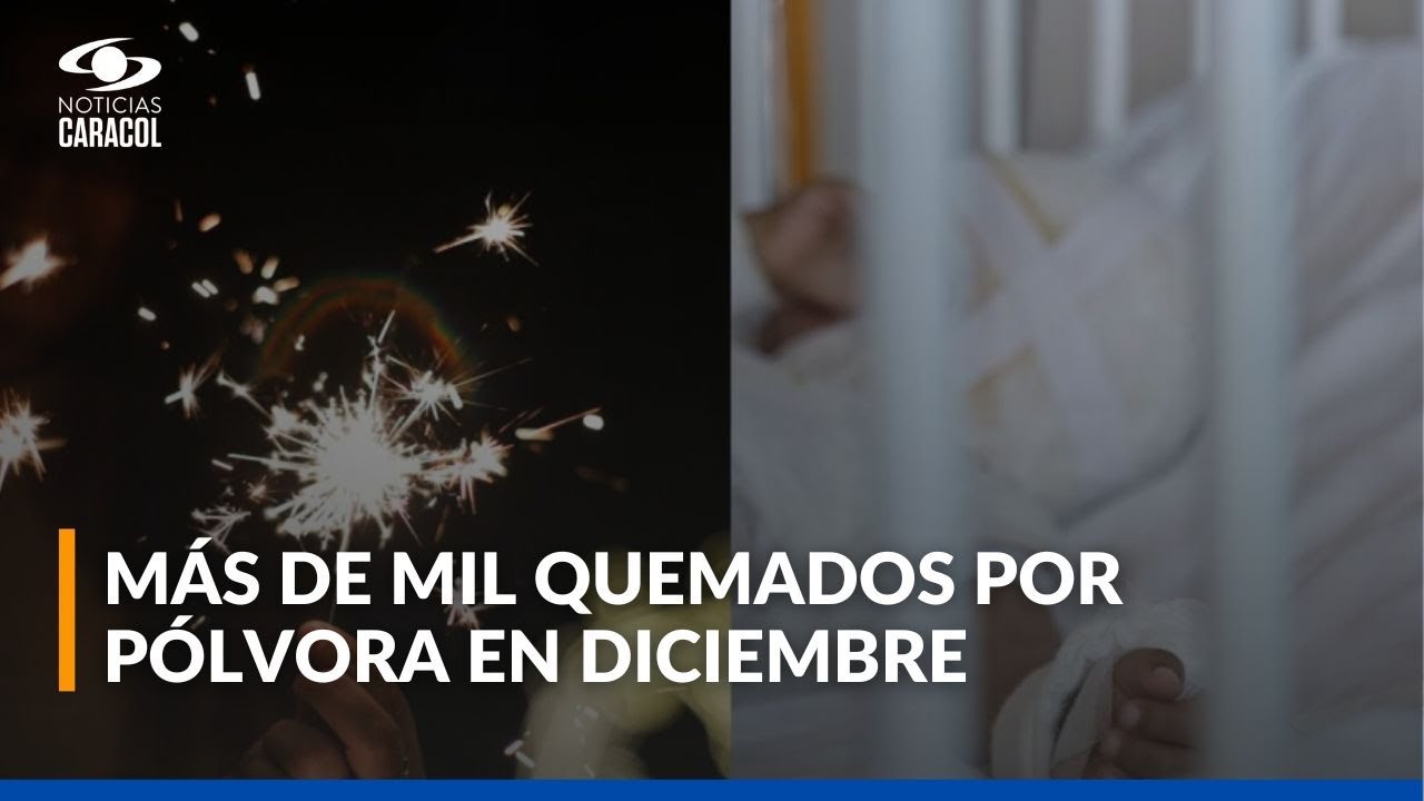 Más de mil personas resultaron quemadas por pólvora en Colombia en diciembre: preocupante balance
