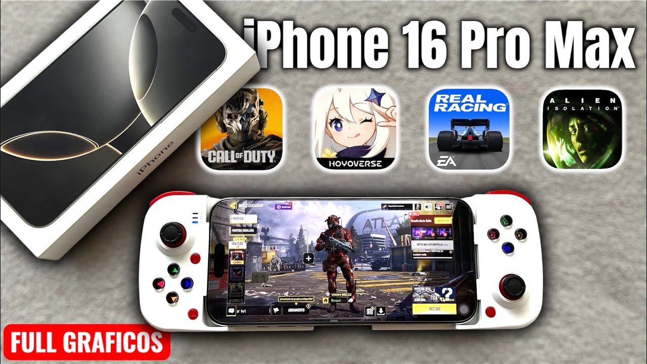 iPhone 16 Pro Max 🎮 Test Gamer Actualizado 2025 | Call of Duty BR  - Insolation - Real Racing