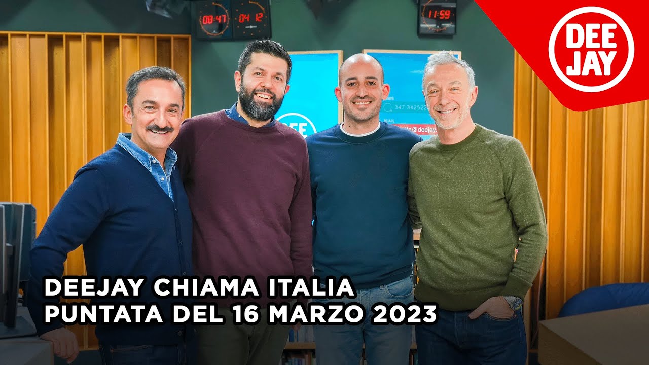 Deejay Chiama Italia - Puntata del 16 marzo 2023 / Ospiti Francesco Costa e Francesco Lancia