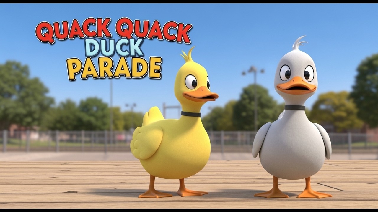 Quack Quack Duck Parade | Fun Animal Rhyme for Kids | Nursery Rhymes & Toddler Songs