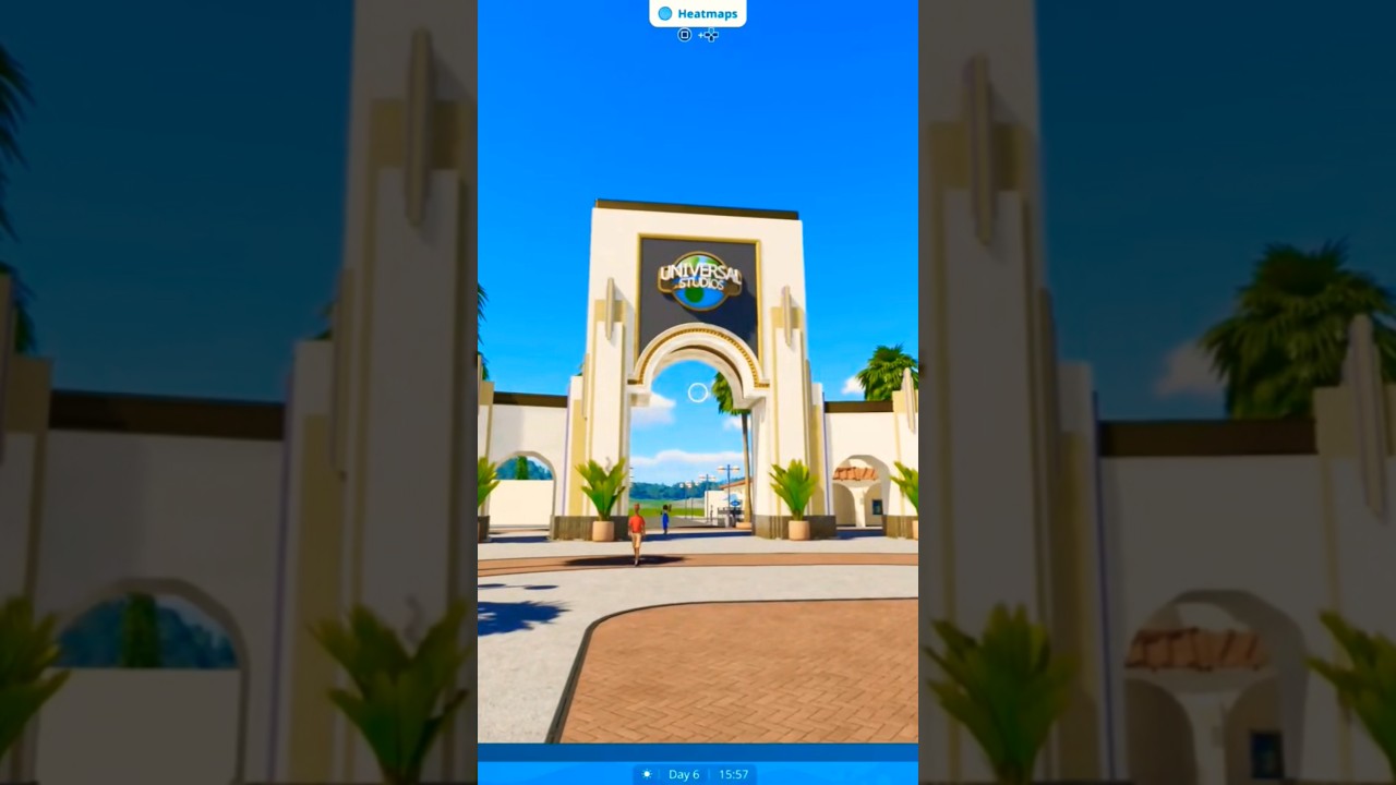 making a custom Universal Studios park. #planetcoaster2 #universalstudios #ps5