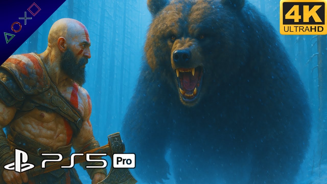 God of War Ragnarök | PS5 PRO Ultra Graphics - Kratos vs Atreus Bear Transformation [4K Gameplay]
