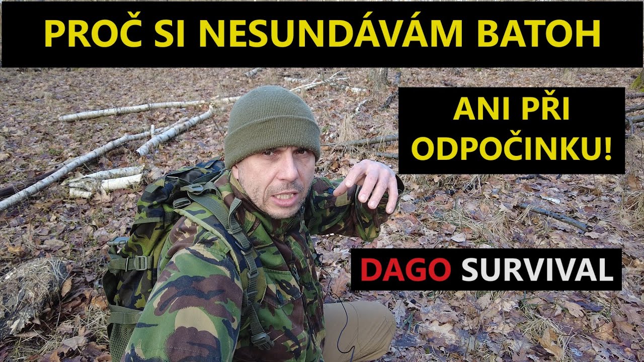 Proč nesundávám batoh ani při odpočinku?