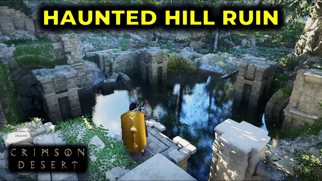 Haunted Hill Ruin Puzzle (Nature's Snare - Mysterious Energy) | Crimson Desert