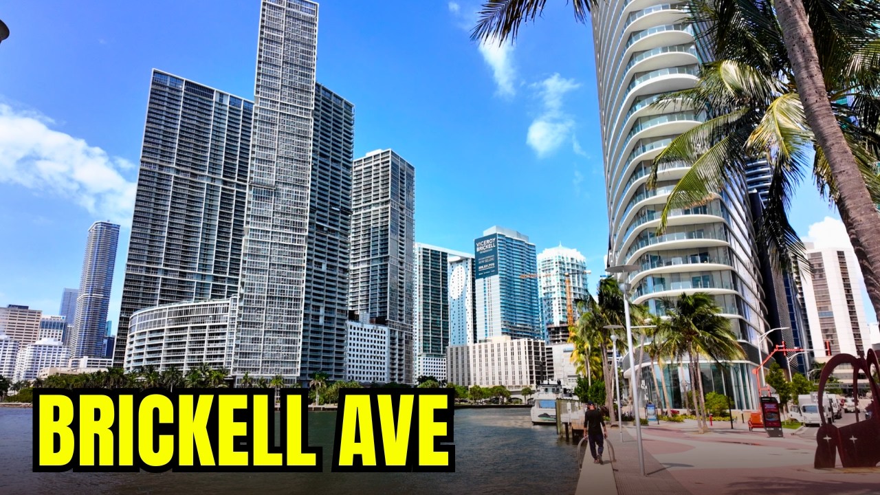 Walking Brickell Ave in 4K — Miami’s Billionaire Row From Downtown to Brickell 😳