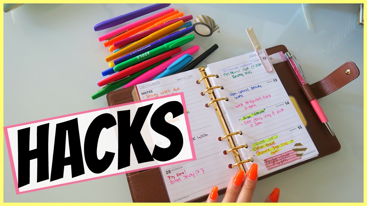 8 PLANNER HACKS YOU NEED TO TRY!!