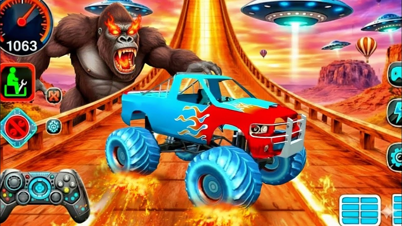 Mega Ramp Challenge 💥 New Car Flying Crush Jump - Android Gameplay ❤️