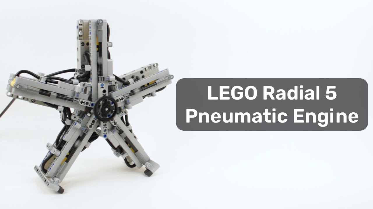 LEGO Pneumatic Engine: Radial 5