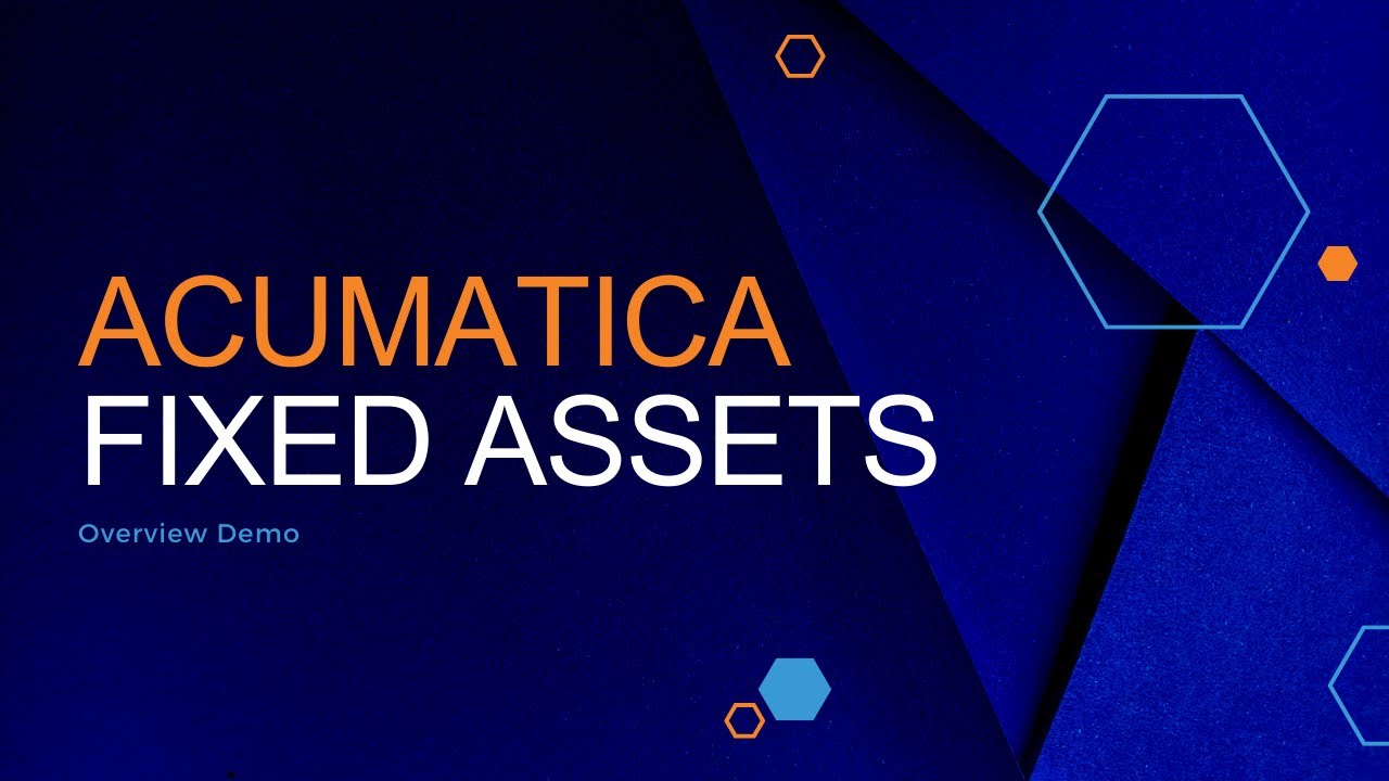 Acumatica Fixed Assets
