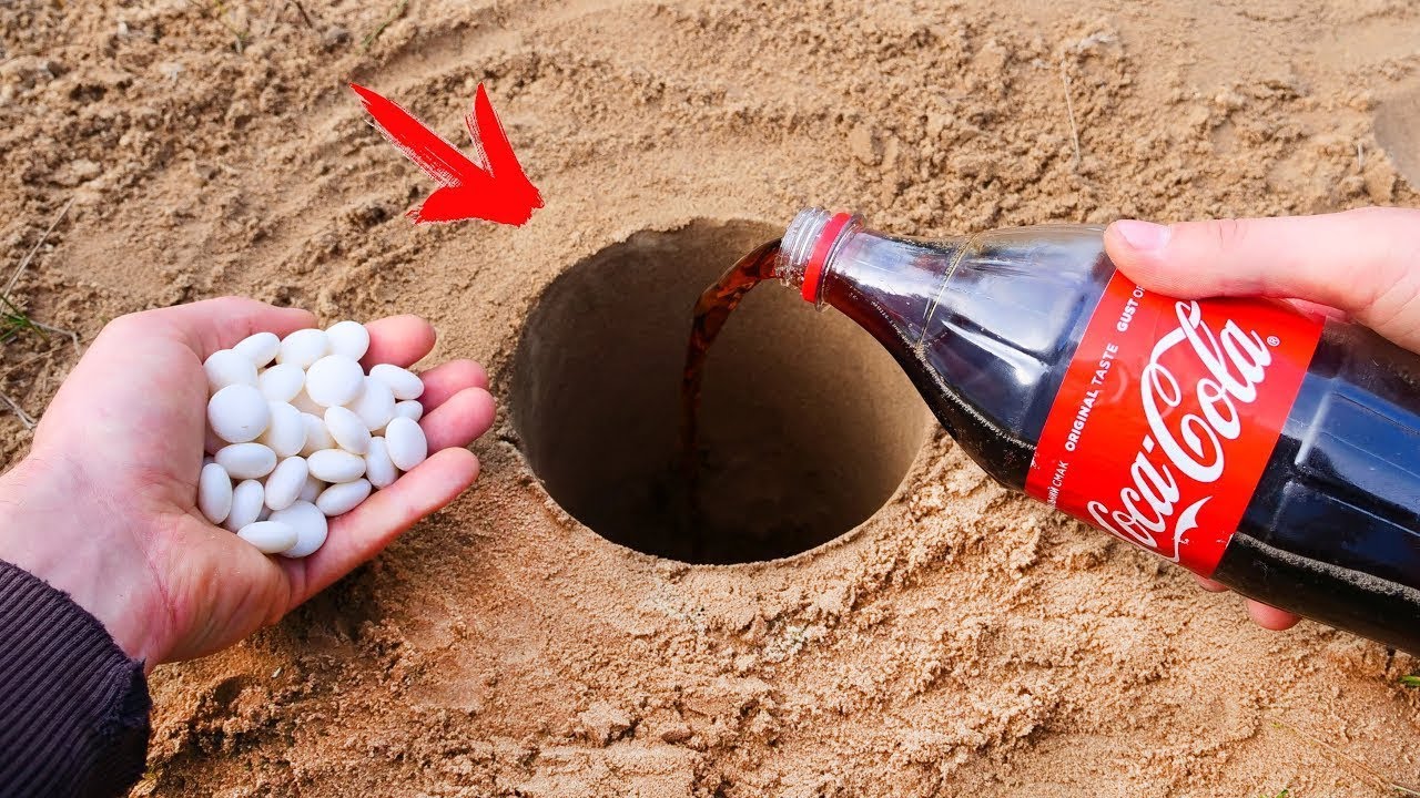 Experiment   Coca Cola and Mentos Underground