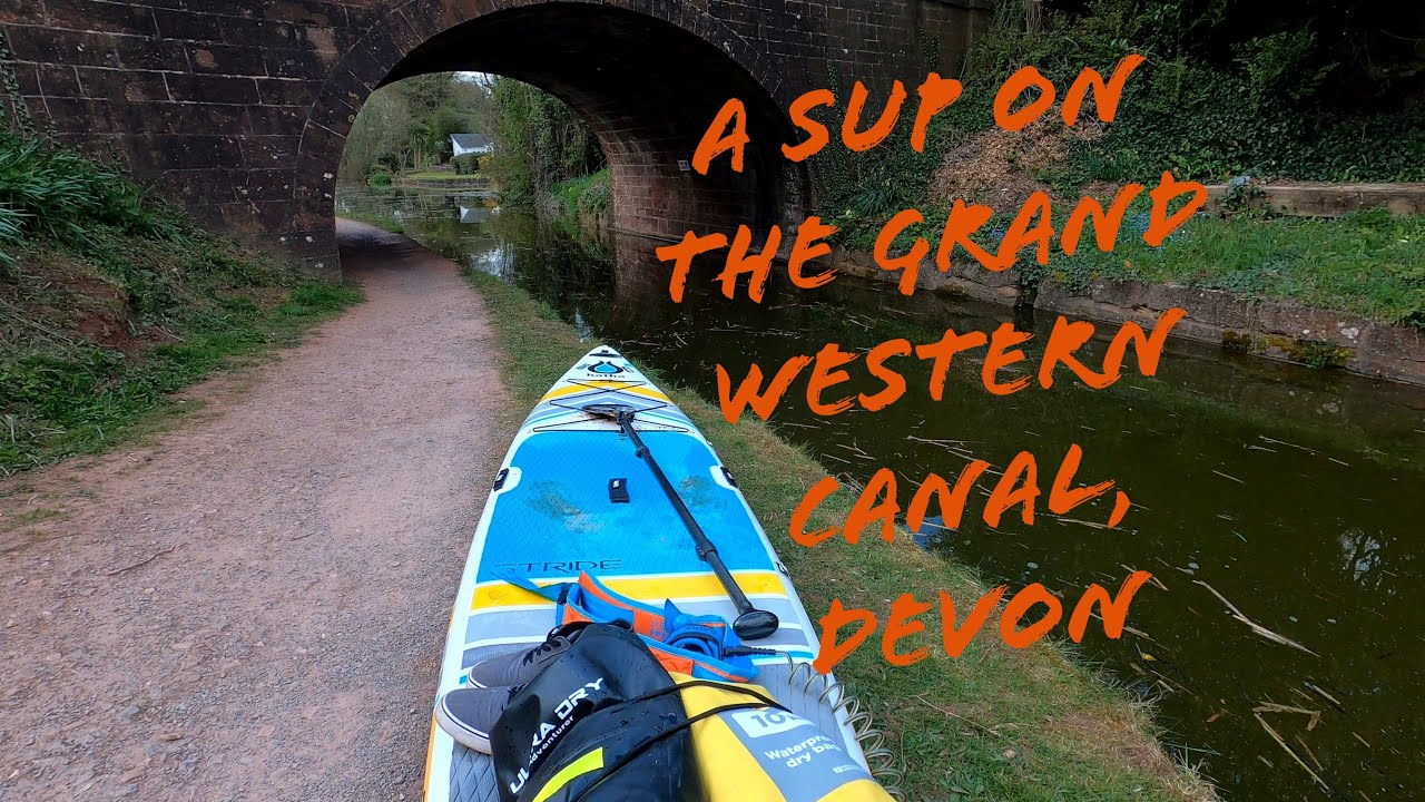 SUP (paddleboarding) on The Grand Western Canal, Devon