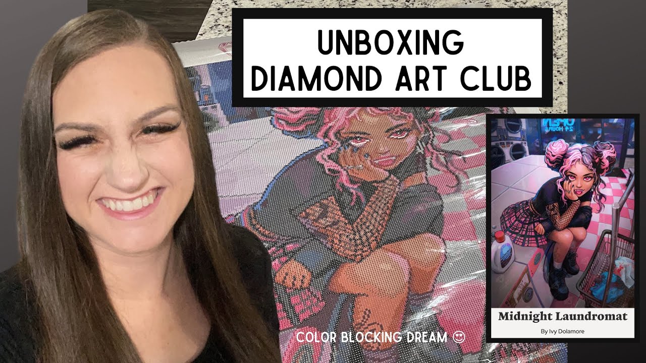 Unboxing Diamond Art Club &ldquo;Midnight Laundromat&rdquo; by Ivy Dolamore || Black Friday 2021