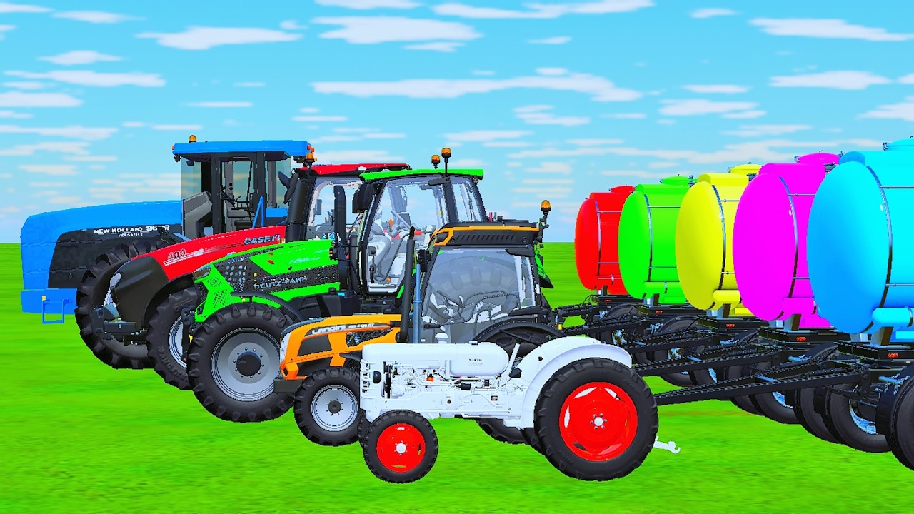 Tiny to GIANT Tractors and OVER TRAILER VS HARD PARKOUR with TANGKER | FS22 #7