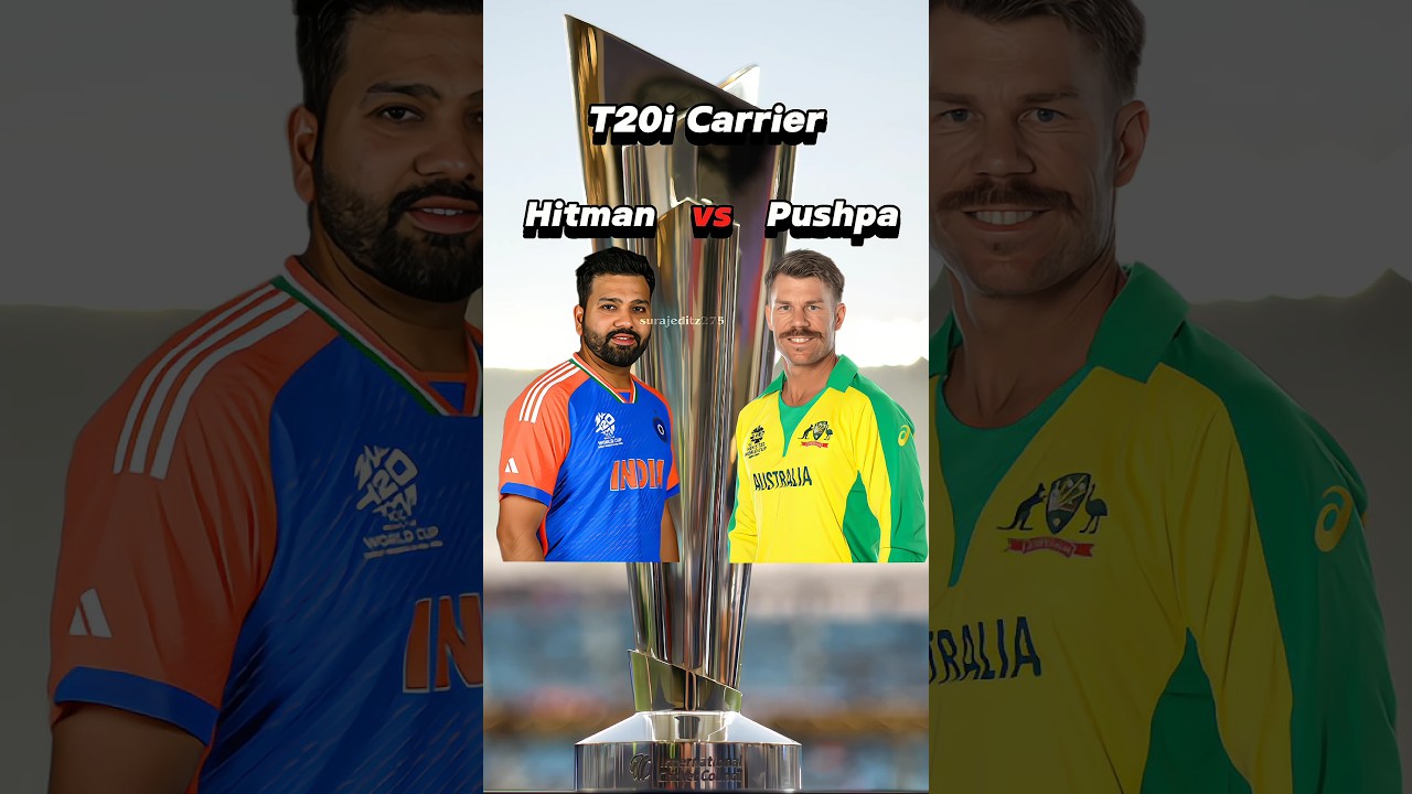 Rohit Sharma vs David Warner in T20 International Cricket ⚡
