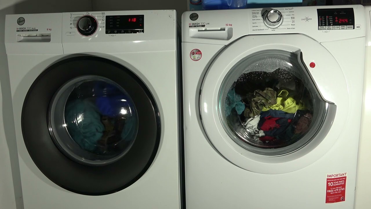 Wash race - hoover H-wash 300 plus vs Hoover H-wash 300 lite / Cotton 60'c half load