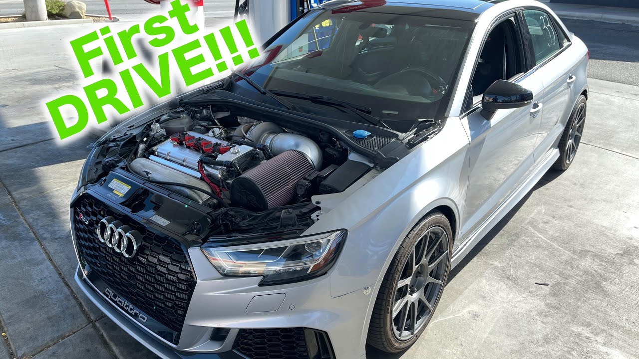 Двигатель VR6 заменен на AUDI RS3 Первый тест-драйв!!!!!!!!!!!