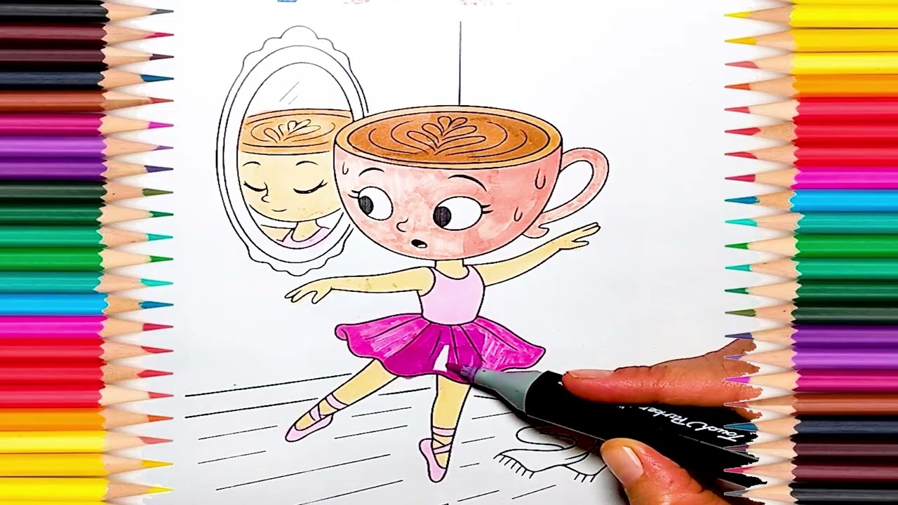 Ballerina Cappuccina Dancing in front of Mirror