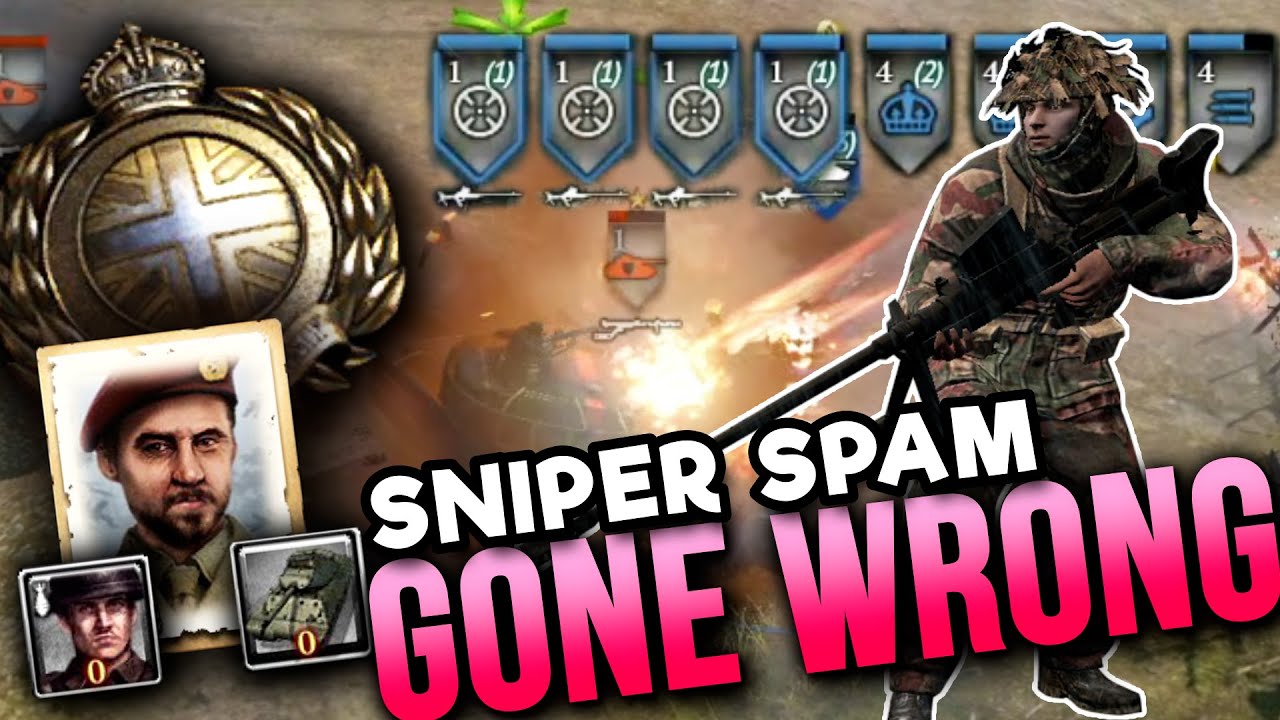 SNIPER SPAM GONE WRONG — Company of Heroes 2