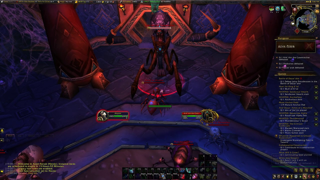 WoW Watch Him Die achievement (Azjol-Nerub instance)